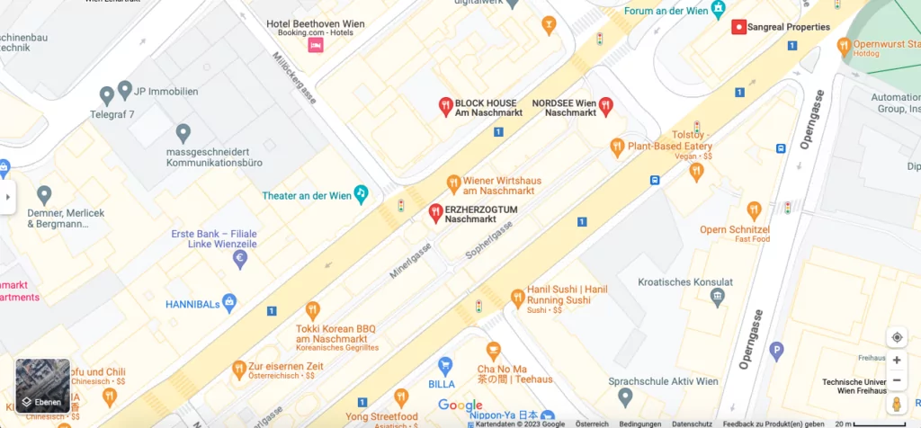 Maps : Erzherzogtum am Naschmarkt