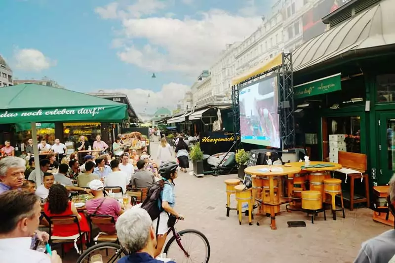 Erzherzogtum am Naschmarkt Public Viewing Fußball